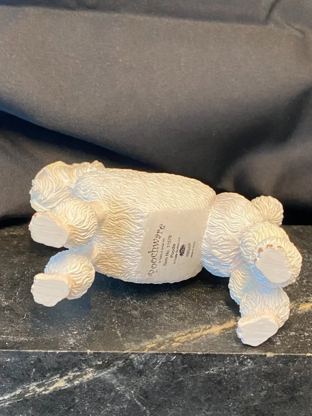 VTG Westland Giftware Poochware White Poodle Figurine 11578 Rare